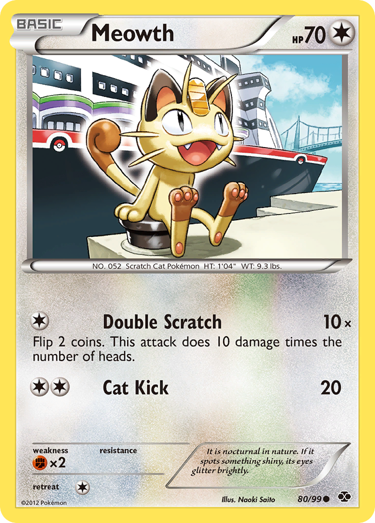 Meowth (80/99) [Black & White: Next Destinies] | Play N Trade Winnipeg