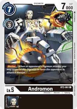 Andromon [BT2-061] (Double Diamond Pre-Release) [Release Special Booster Promos] | Play N Trade Winnipeg