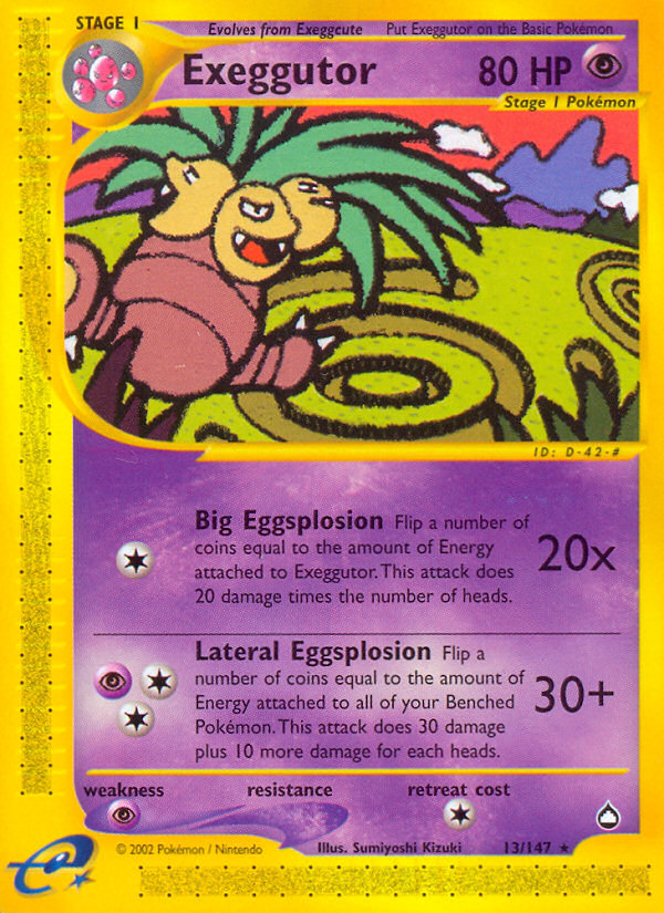 Exeggutor (13/147) [Aquapolis] | Play N Trade Winnipeg