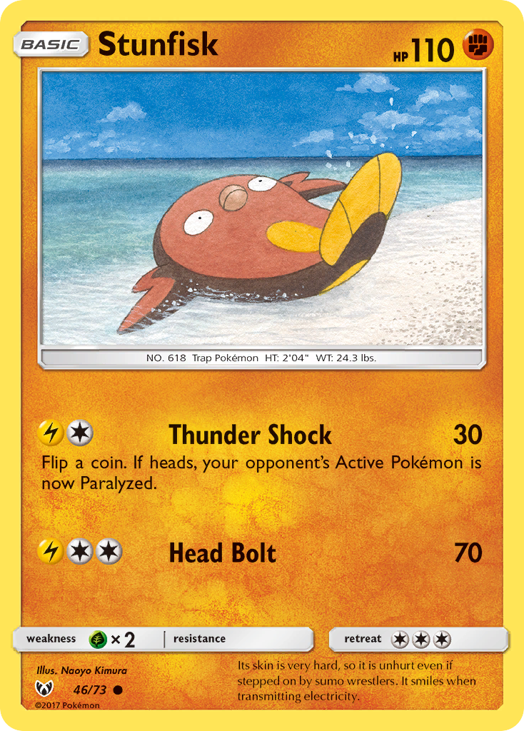 Stunfisk (46/73) [Sun & Moon: Shining Legends] | Play N Trade Winnipeg