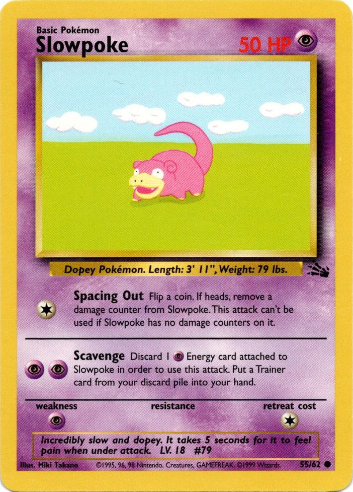 Slowpoke (55/62) [Fossil Unlimited] | Play N Trade Winnipeg