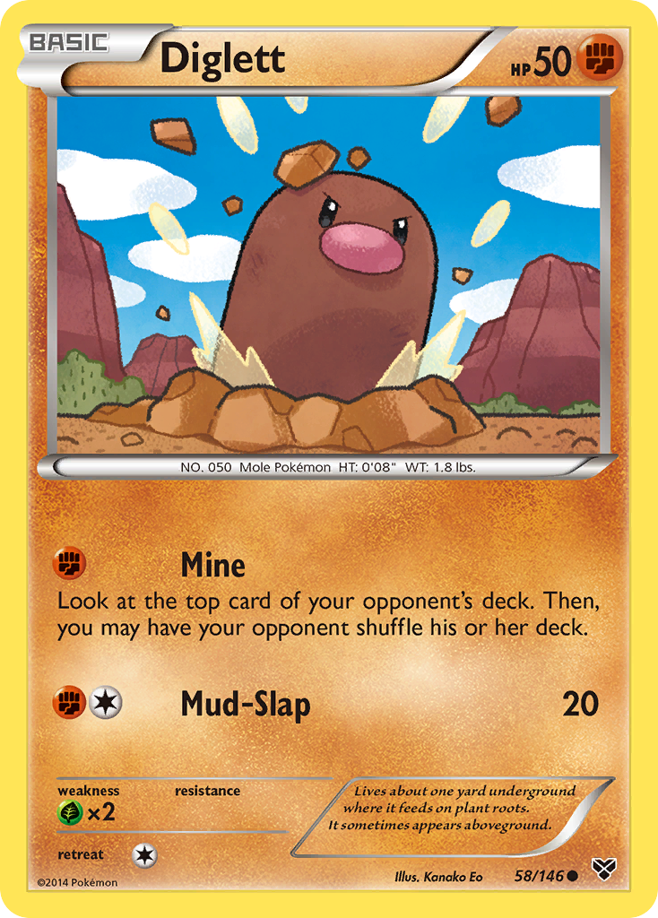 Diglett (58/146) [XY: Base Set] | Play N Trade Winnipeg