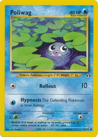 Poliwag (62/75) [Neo Discovery Unlimited] | Play N Trade Winnipeg