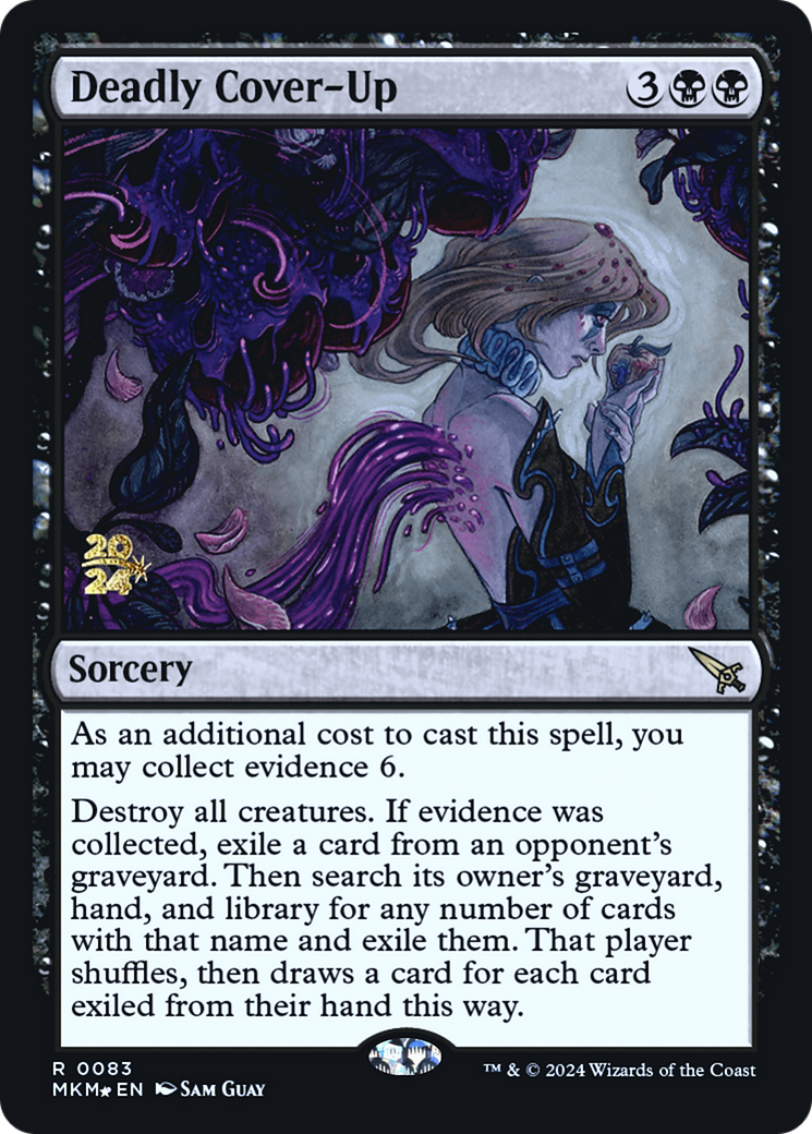 Deadly Cover-Up [Murders at Karlov Manor Prerelease Promos] | Play N Trade Winnipeg