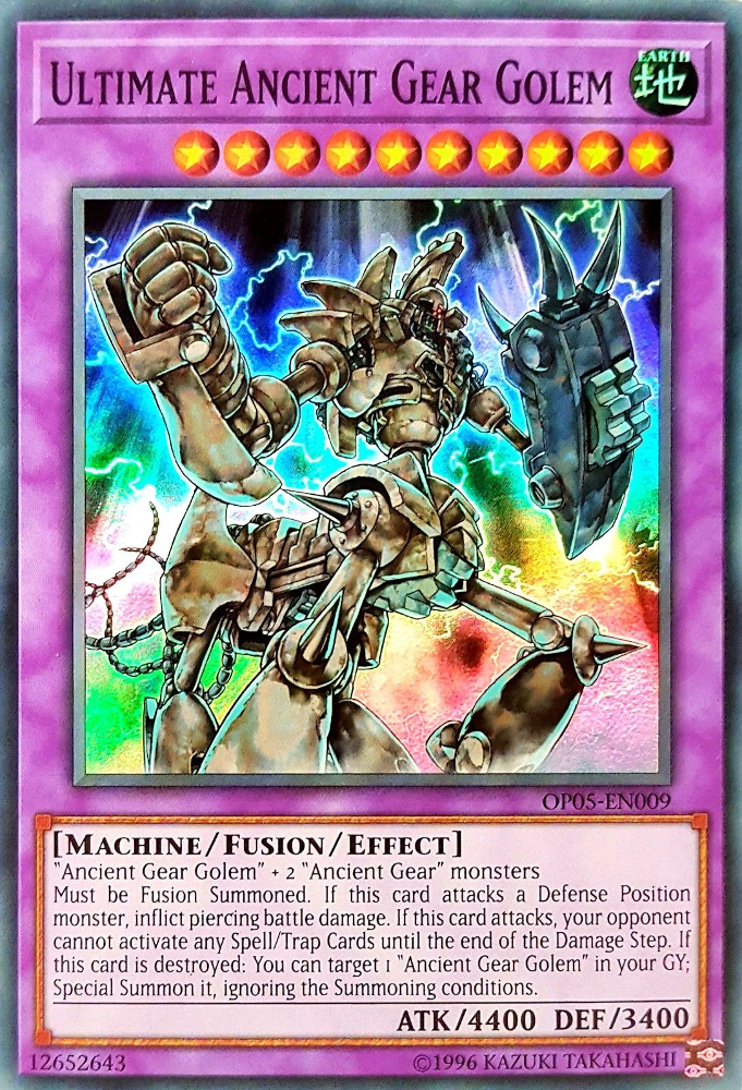 Ultimate Ancient Gear Golem [OP05-EN009] Super Rare | Play N Trade Winnipeg