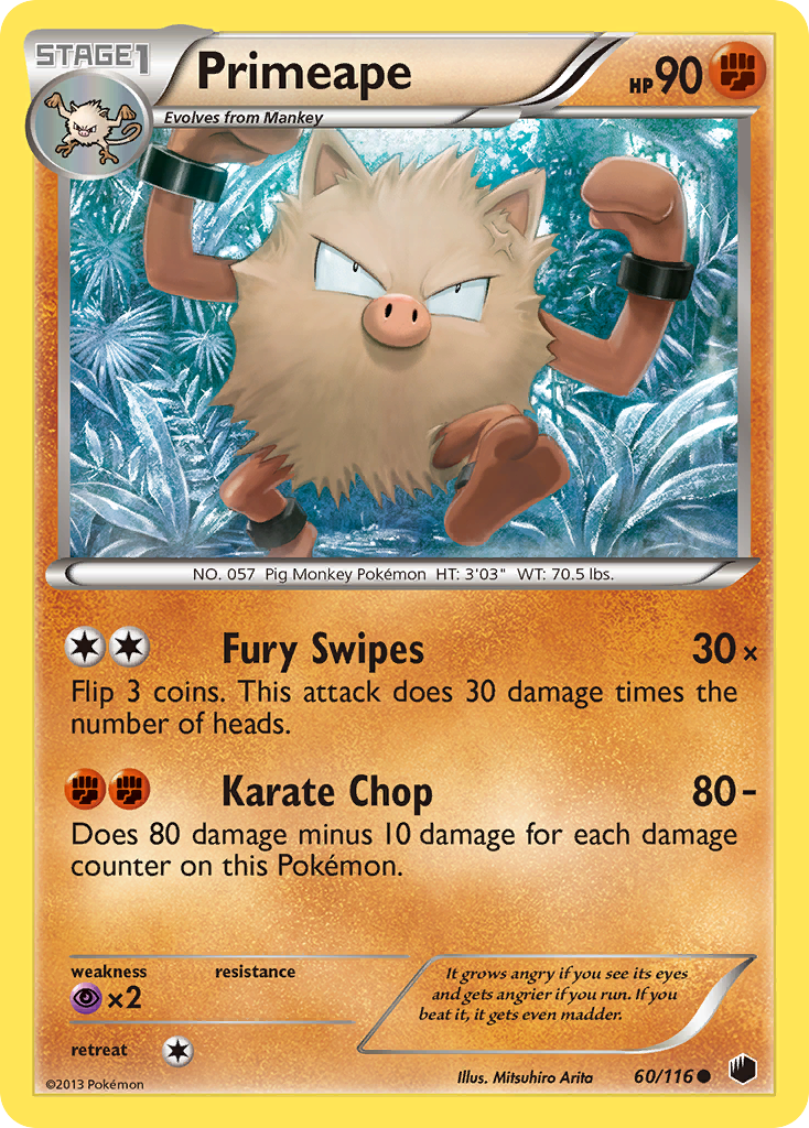 Primeape (60/116) [Black & White: Plasma Freeze] | Play N Trade Winnipeg