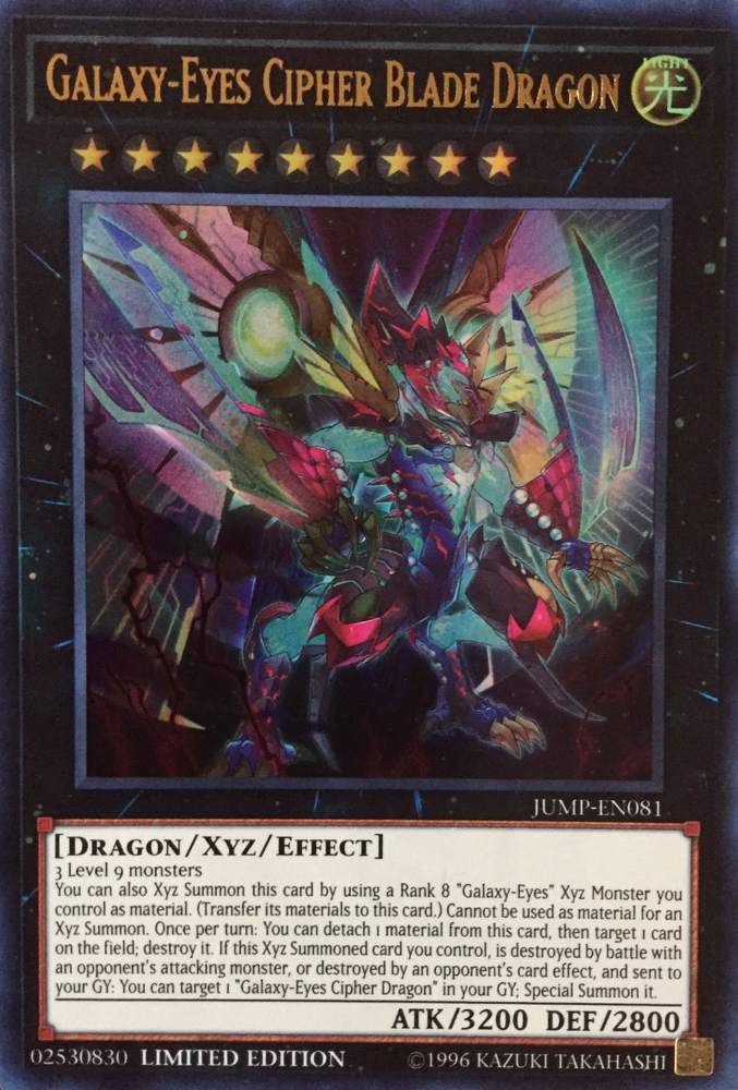 Galaxy-Eyes Cipher Blade Dragon [JUMP-EN081] Ultra Rare | Play N Trade Winnipeg