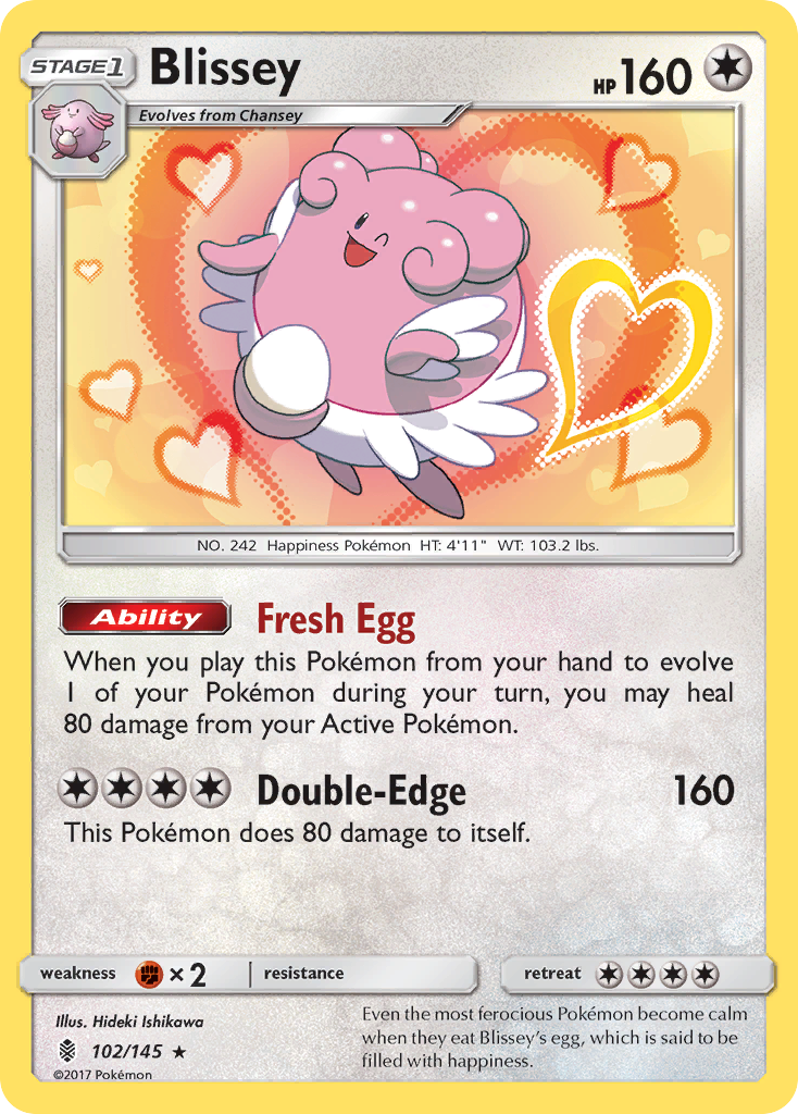 Blissey (102/145) [Sun & Moon: Guardians Rising] | Play N Trade Winnipeg