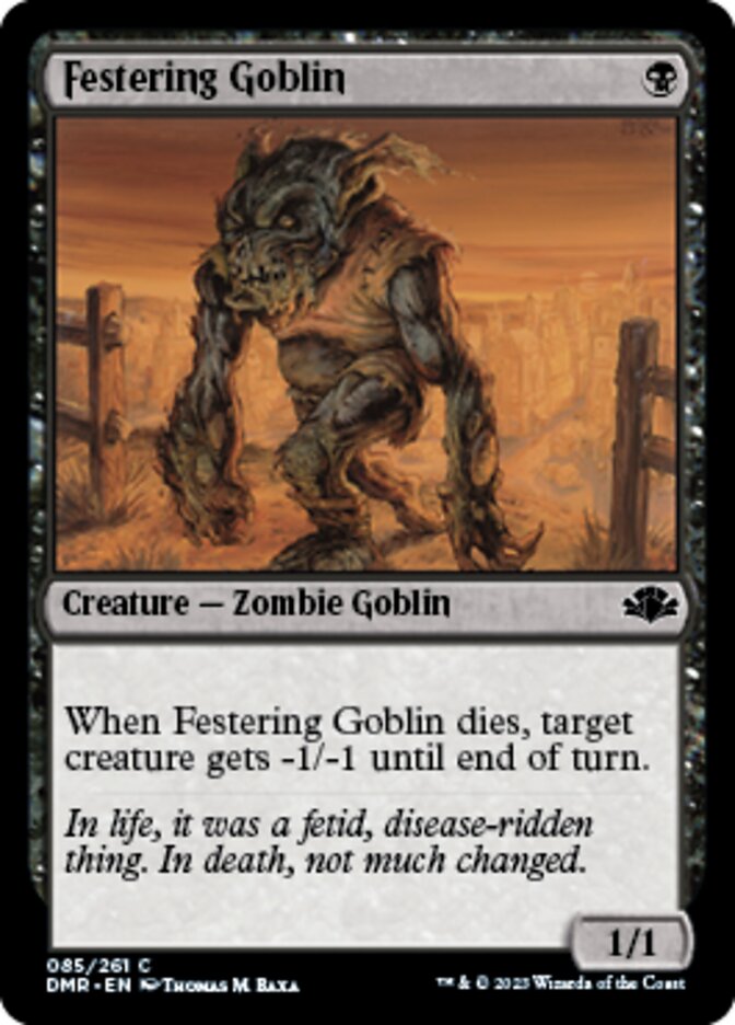 Festering Goblin [Dominaria Remastered] | Play N Trade Winnipeg