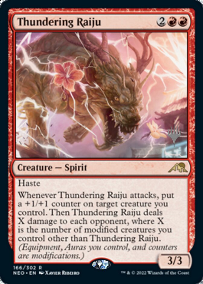 Thundering Raiju (Promo Pack) [Kamigawa: Neon Dynasty Promos] | Play N Trade Winnipeg