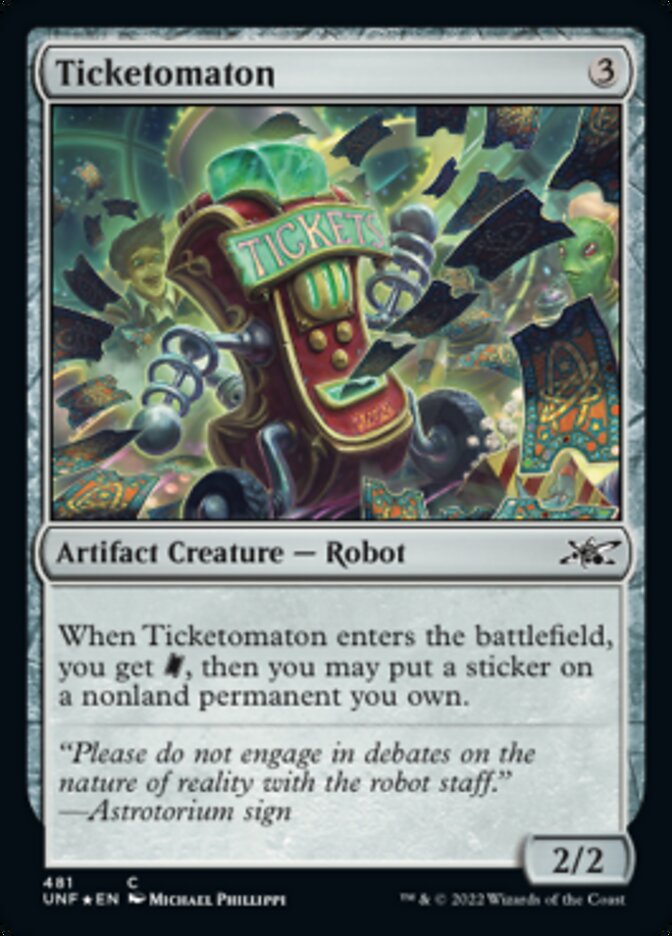 Ticketomaton (Galaxy Foil) [Unfinity] | Play N Trade Winnipeg