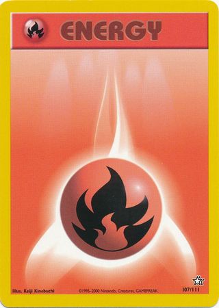 Fire Energy (107/111) [Neo Genesis Unlimited] | Play N Trade Winnipeg