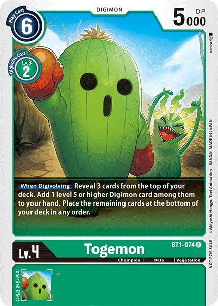 Togemon [BT1-074] (Official Tournament Pack Vol.3) [Release Special Booster Promos] | Play N Trade Winnipeg