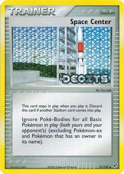 Space Center (91/107) (Stamped) [EX: Deoxys] | Play N Trade Winnipeg