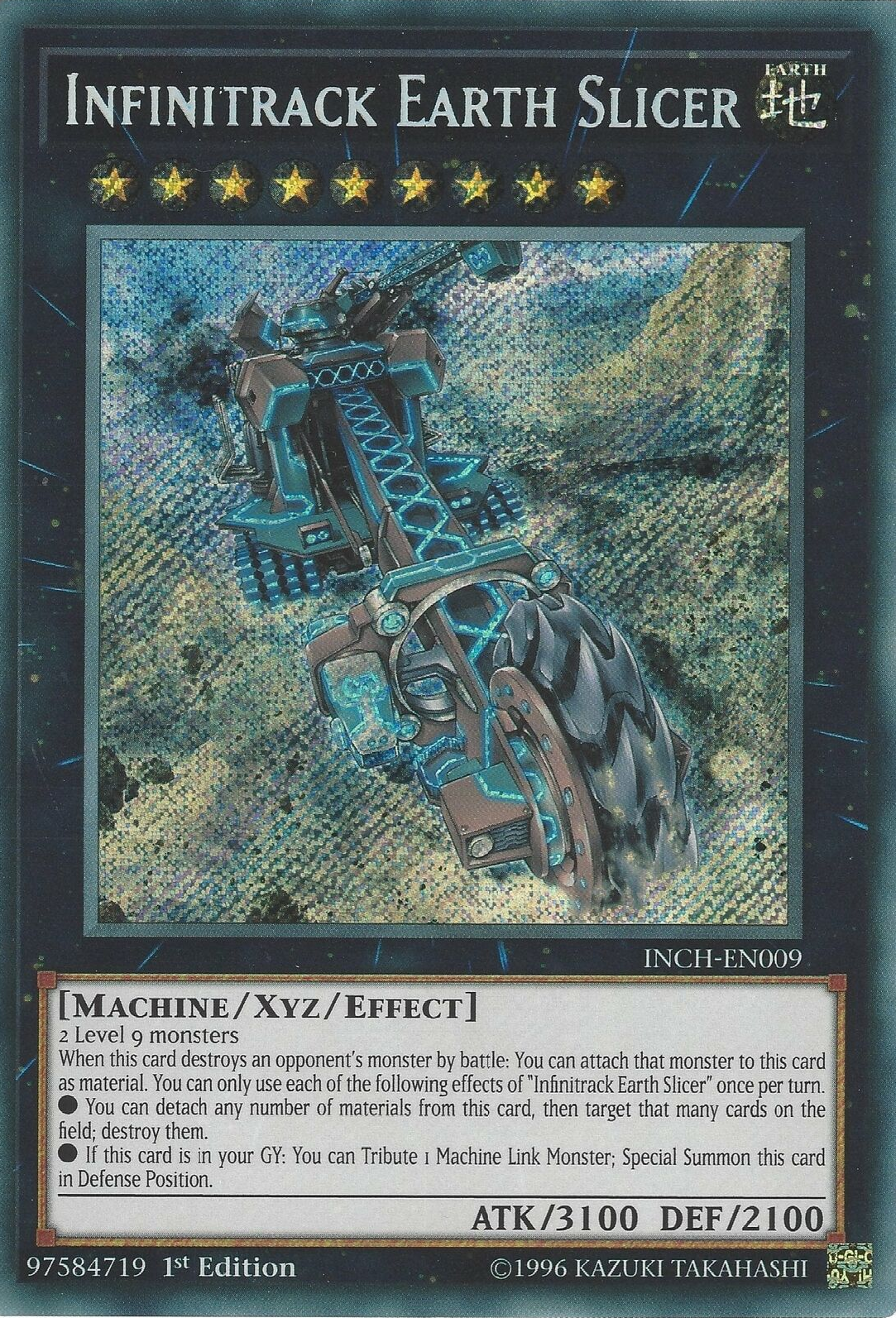 Infinitrack Earth Slicer [INCH-EN009] Secret Rare | Play N Trade Winnipeg