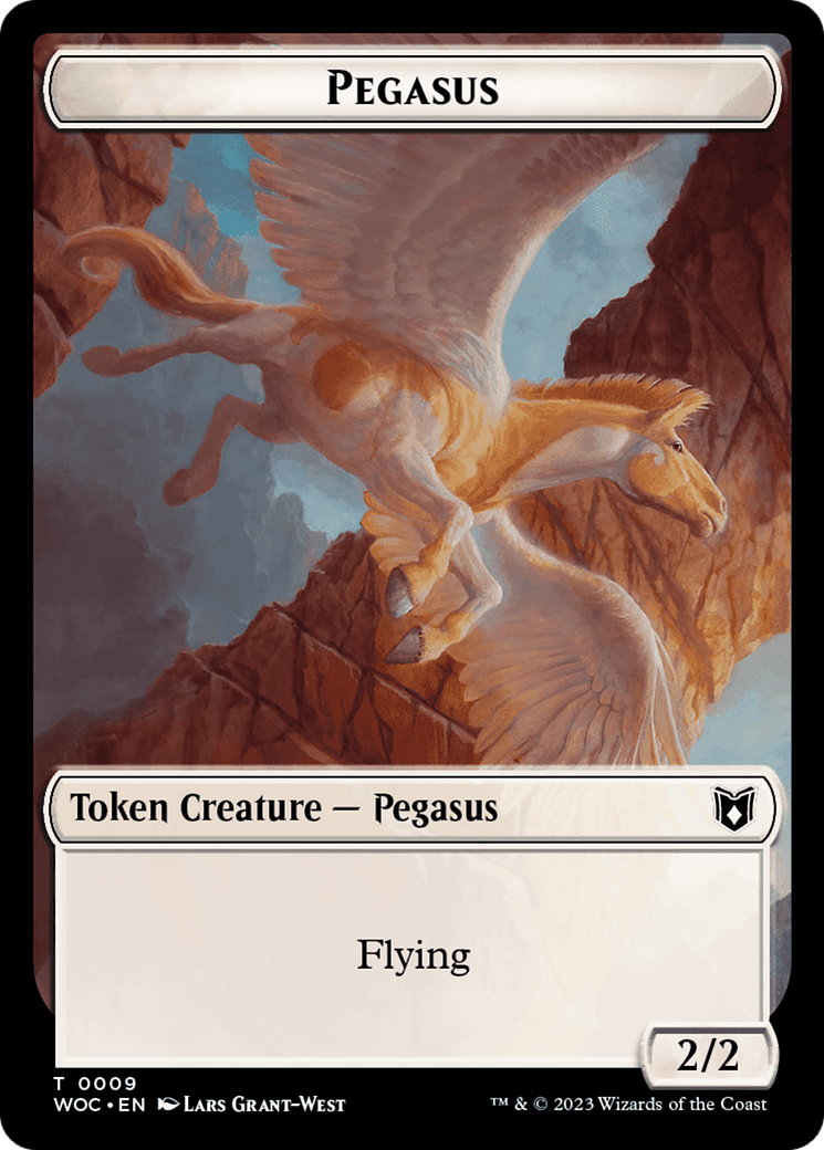 Pirate // Pegasus Double-Sided Token [Wilds of Eldraine Commander Tokens] | Play N Trade Winnipeg