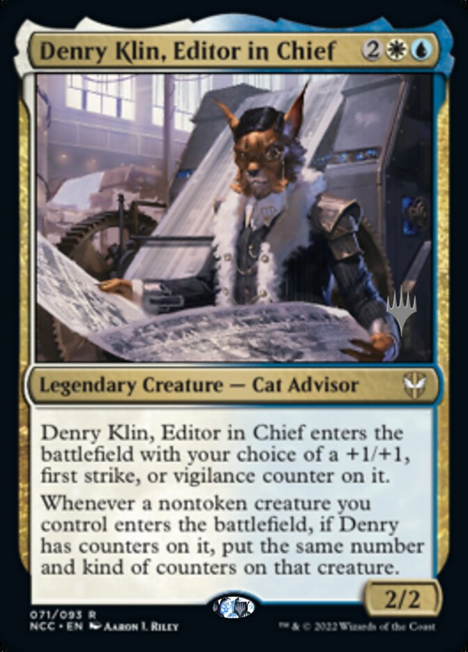 Denry Klin, Editor in Chief (Promo Pack) [Streets of New Capenna Commander Promos] | Play N Trade Winnipeg