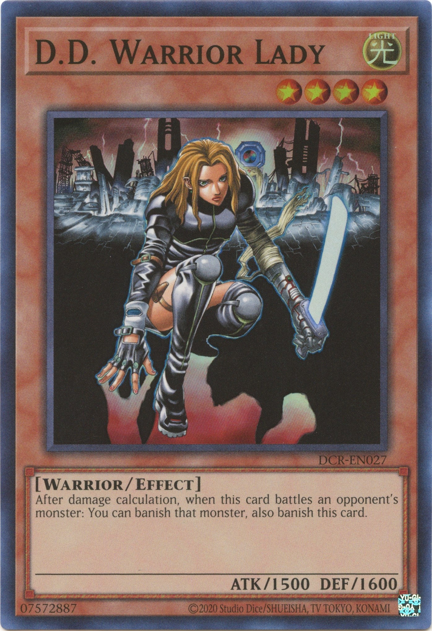 D.D. Warrior Lady (25th Anniversary) [DCR-EN027] Super Rare | Play N Trade Winnipeg