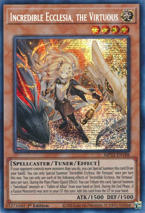 Incredible Ecclesia, the Virtuous [MP22-EN188] Prismatic Secret Rare | Play N Trade Winnipeg