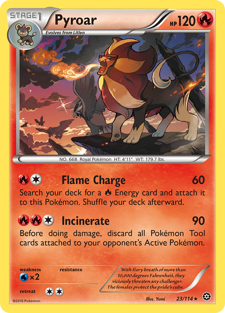 Pyroar (23/114) [XY: Steam Siege] | Play N Trade Winnipeg