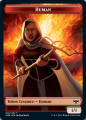 Human (001) // Human (010) Double-sided Token [Innistrad: Crimson Vow Tokens] | Play N Trade Winnipeg