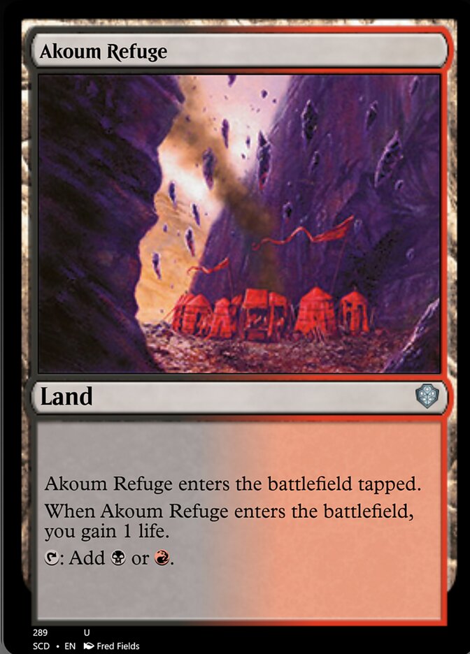 Akoum Refuge [Starter Commander Decks] | Play N Trade Winnipeg