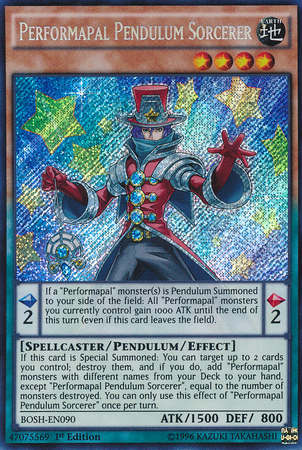 Performapal Pendulum Sorcerer [BOSH-EN090] Secret Rare | Play N Trade Winnipeg