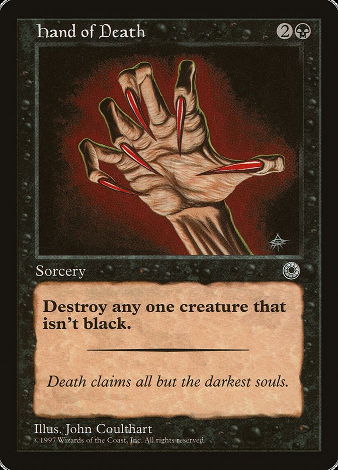 Hand of Death (Without Creature Color Explanation) [Portal] | Play N Trade Winnipeg