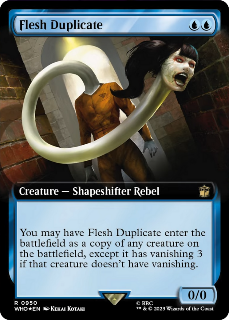 Flesh Duplicate (Extended Art) (Surge Foil) [Doctor Who] | Play N Trade Winnipeg