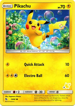 Pikachu (19/68) (Pikachu Stamp #2) [Battle Academy 2020] | Play N Trade Winnipeg