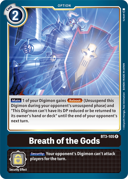 Breath of the Gods [BT3-105] [Release Special Booster Ver.1.5] | Play N Trade Winnipeg