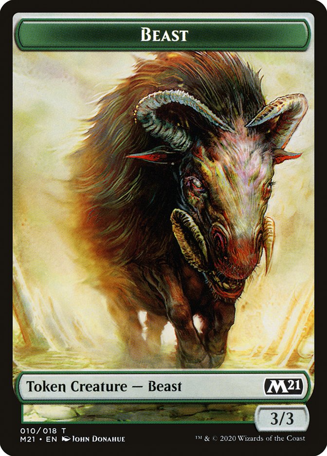 Beast [Core Set 2021 Tokens] | Play N Trade Winnipeg