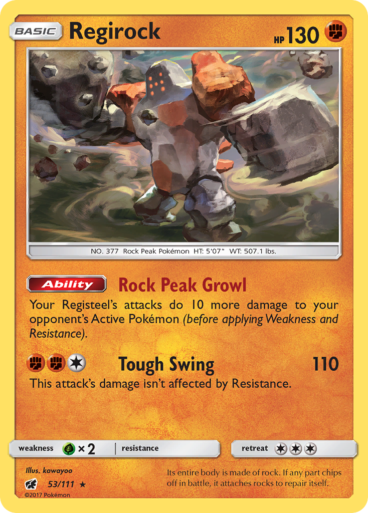 Regirock (53/111) [Sun & Moon: Crimson Invasion] | Play N Trade Winnipeg