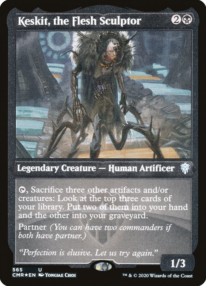 Keskit, the Flesh Sculptor (Etched) [Commander Legends] | Play N Trade Winnipeg