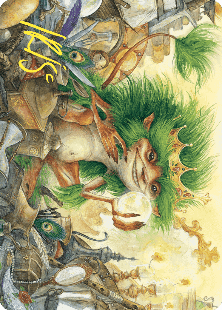 Knickknack Ouphe Art Card (Gold-Stamped Signature) [Wilds of Eldraine Art Series] | Play N Trade Winnipeg