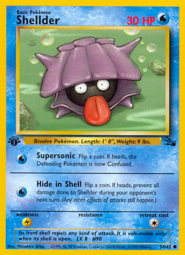 Shellder (54/62) [Fossil 1st Edition] | Play N Trade Winnipeg