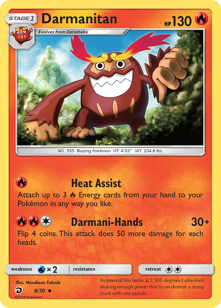 Darmanitan (9/70) [Sun & Moon: Dragon Majesty] | Play N Trade Winnipeg