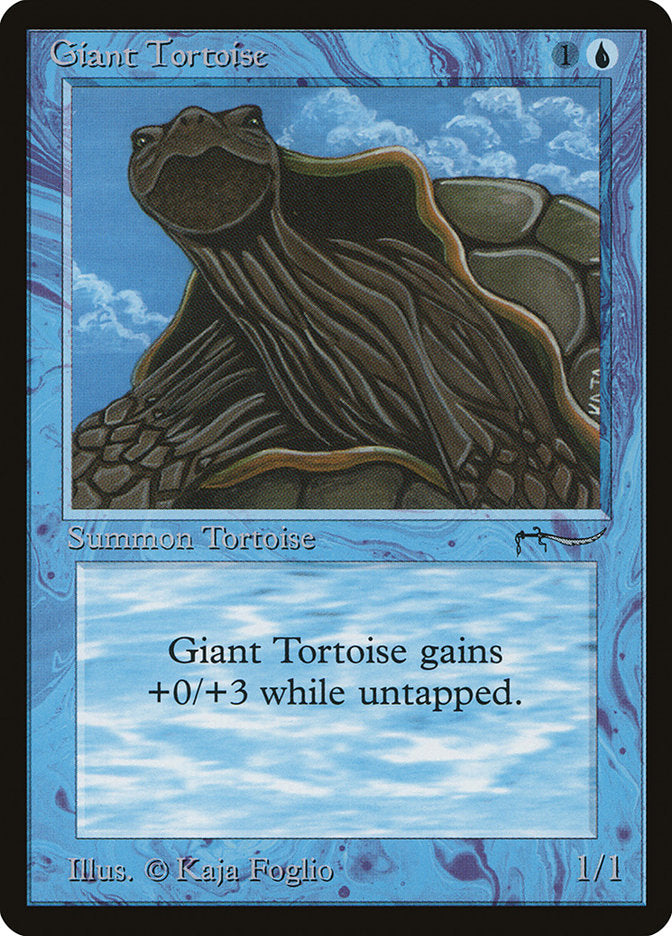 Giant Tortoise (Dark Mana Cost) [Arabian Nights] | Play N Trade Winnipeg