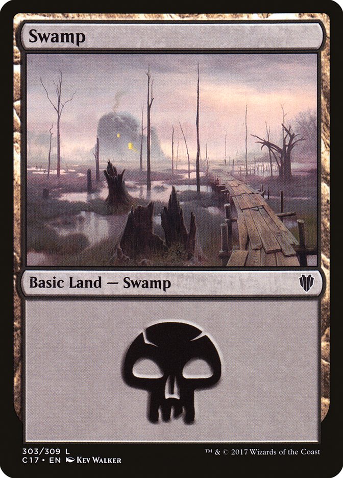 Swamp (303) [Commander 2017] | Play N Trade Winnipeg