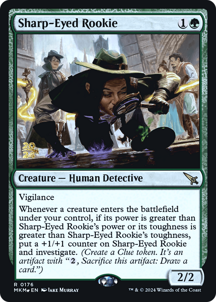 Sharp-Eyed Rookie [Murders at Karlov Manor Prerelease Promos] | Play N Trade Winnipeg