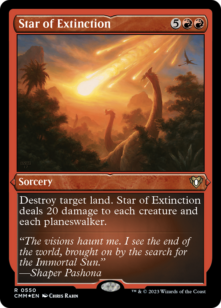 Star of Extinction (Foil Etched) [Commander Masters] | Play N Trade Winnipeg