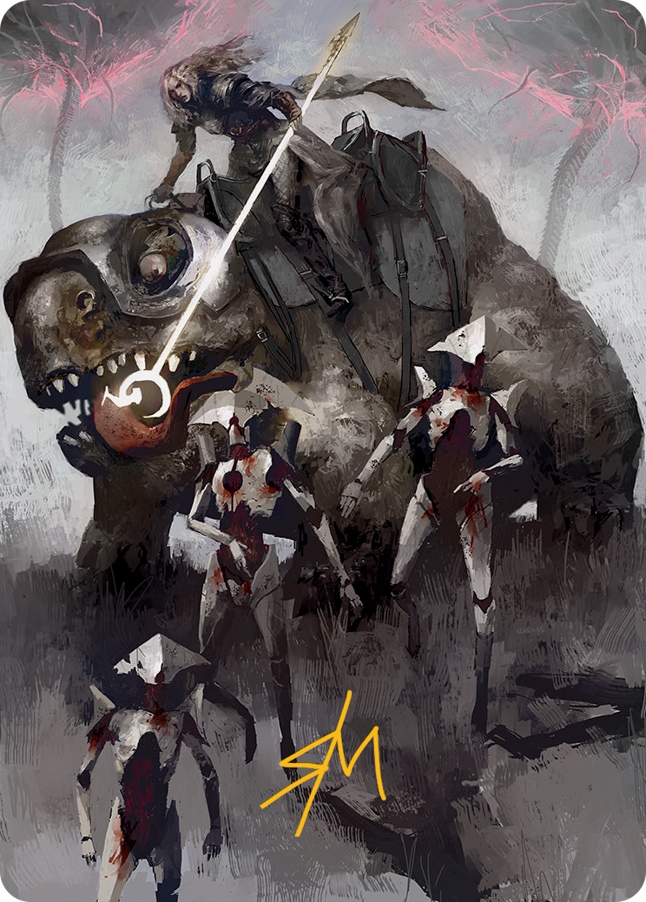 Thalia and The Gitrog Monster Art Card (Gold-Stamped Signature) [March of the Machine Art Series] | Play N Trade Winnipeg