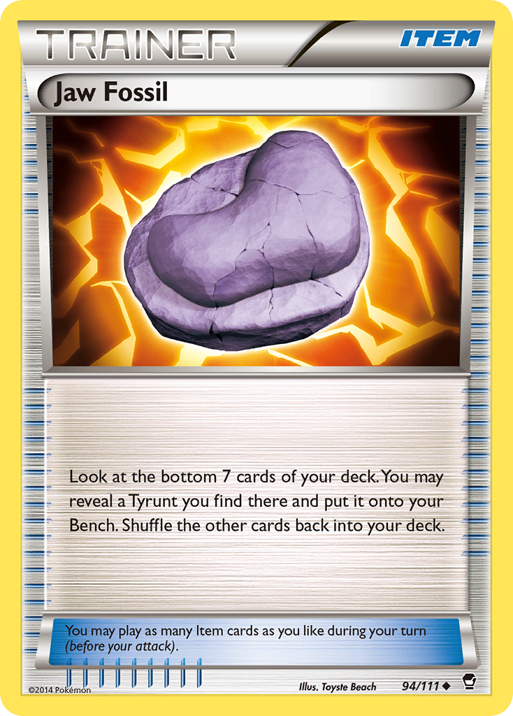 Jaw Fossil (94/111) [XY: Furious Fists] | Play N Trade Winnipeg