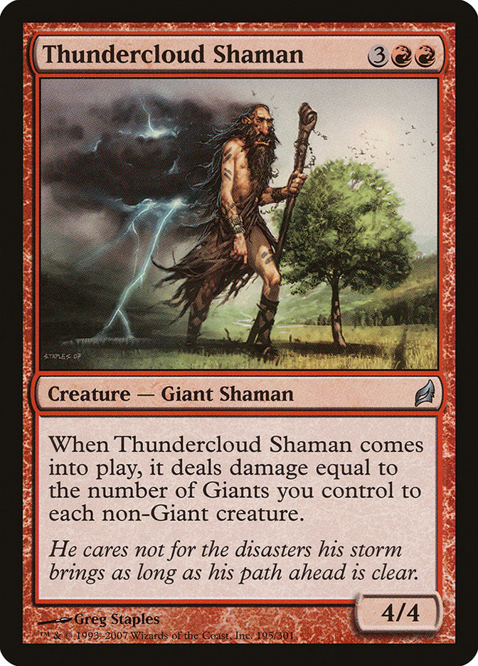 Thundercloud Shaman [Lorwyn] | Play N Trade Winnipeg