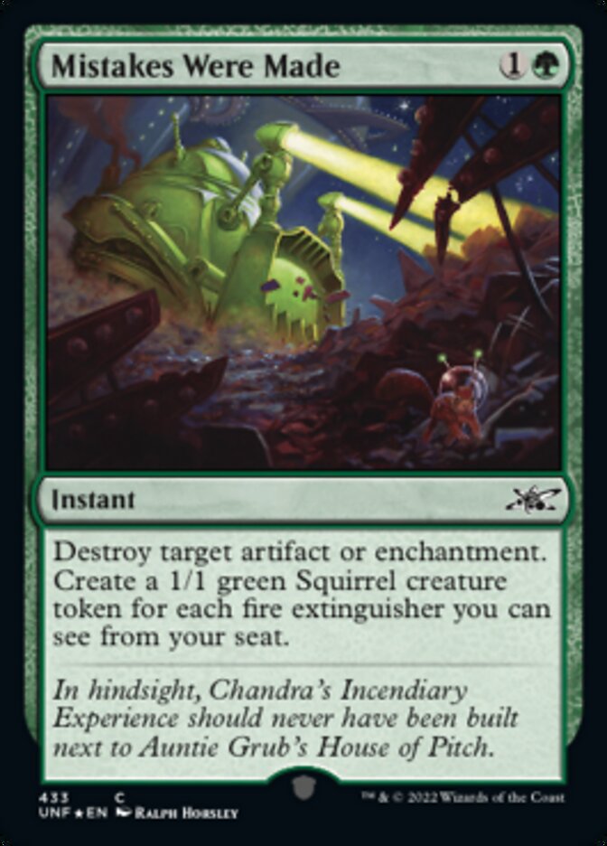 Mistakes Were Made (Galaxy Foil) [Unfinity] | Play N Trade Winnipeg