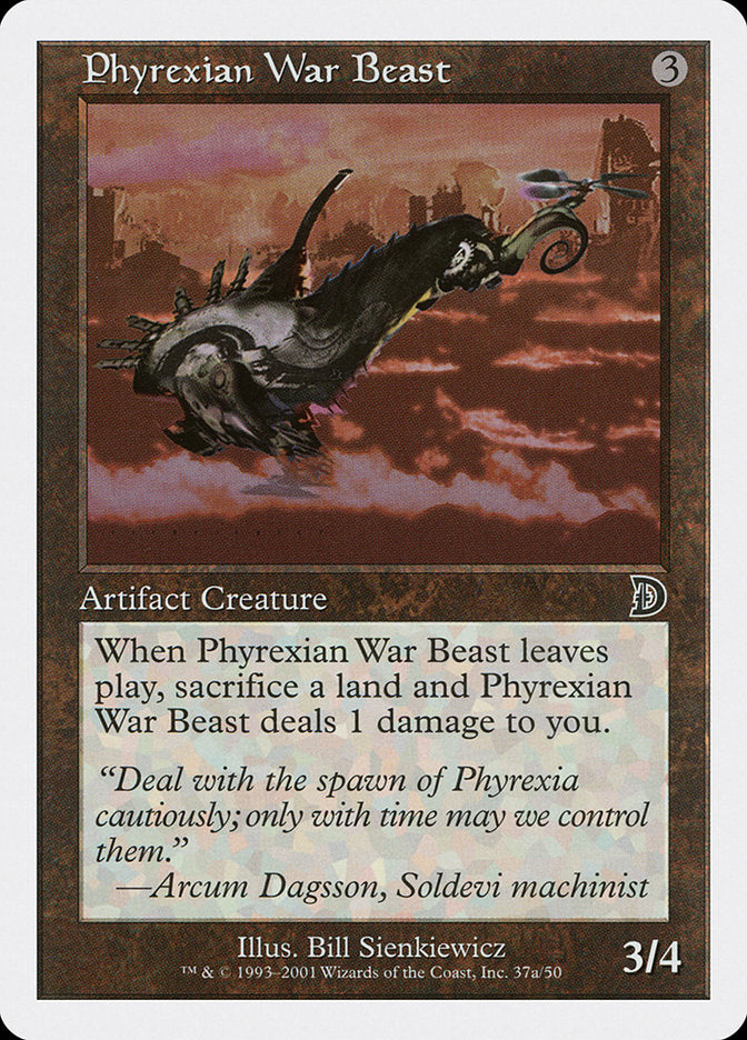 Phyrexian War Beast (Signature on Left) [Deckmasters] | Play N Trade Winnipeg