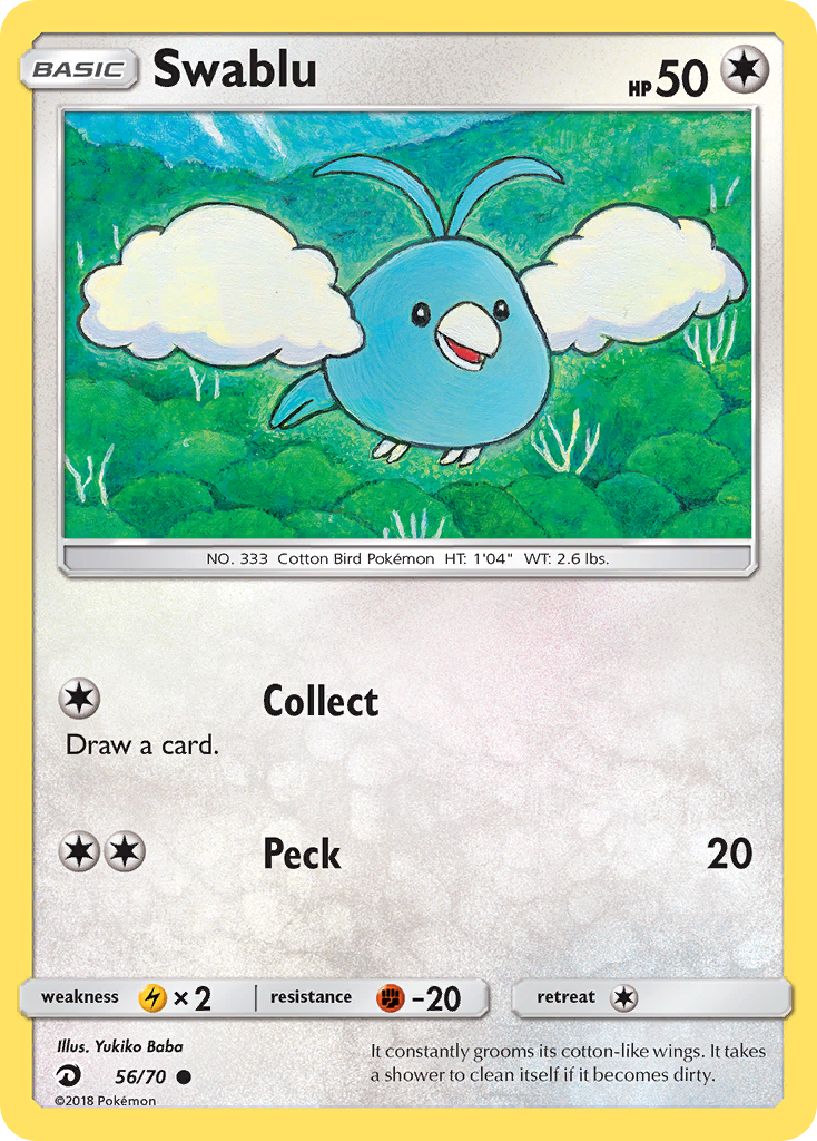 Swablu (56/70) [Sun & Moon: Dragon Majesty] | Play N Trade Winnipeg