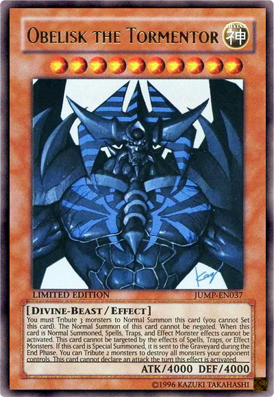 Obelisk the Tormentor [JUMP-EN037] Ultra Rare | Play N Trade Winnipeg