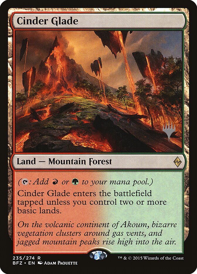 Cinder Glade [Battle for Zendikar Promos] | Play N Trade Winnipeg