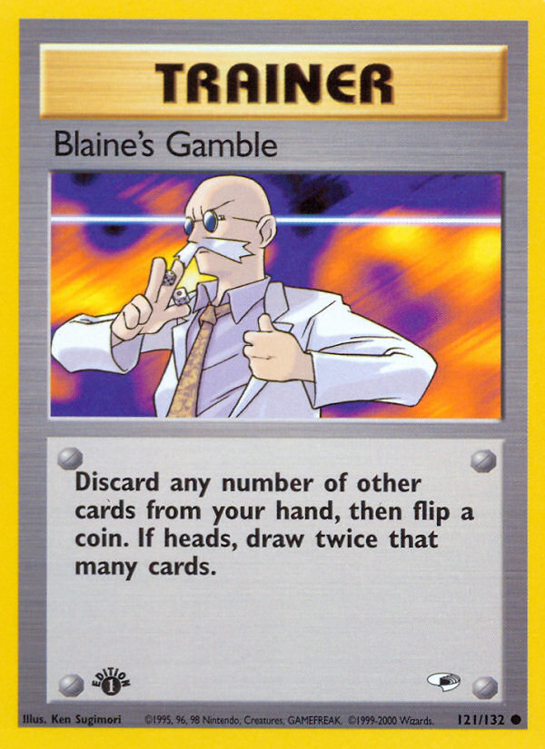 Blaine's Gamble (121/132) [Gym Heroes 1st Edition] | Play N Trade Winnipeg